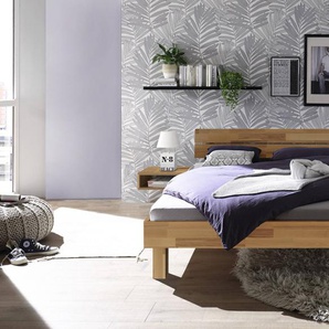 Hasena Massivholzbett Prato, Farbe: -Kernbuche natur, geölt, verschiedene Größen