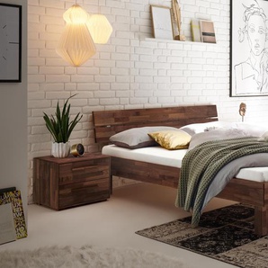 Hasena Massivholzbett Prato, Farbe: Nussbaum, geölt, verschiedene Größen