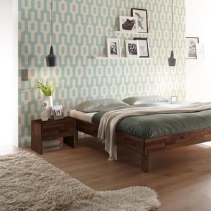 Hasena Massivholzbett Rapallo, Farbe: Nussbaum, geölt, verschiedene Größen