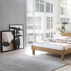 Hasena Massivholzbett Renzetti, Farbe: -Wildeiche natur, geölt, verschiedene Größen