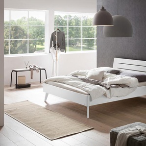 Hasena Massivholzbett Rubiera, Farbe: Buche weiss deckend, lackiert, verschiedene Größen