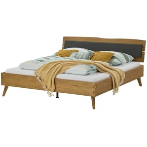 HASENA Massivholzbettgestell Bivio ¦ holzfarben ¦ Maße (cm): B: 188 H: 91