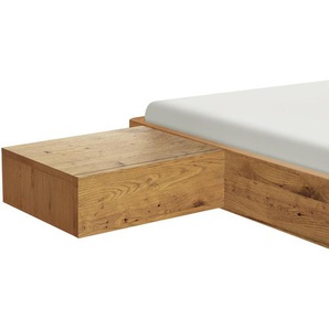 Hasena Nachtschrank, Eiche, Holz, Wildeiche, massiv, 1 Schubladen, 50x16x40 cm, Soft-Close-System, Holzmöbel, Holztische, Nachttische Holz
