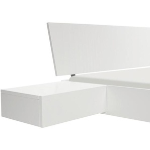 Hasena Nachtschrank, Weiß, Holz, Buche, massiv, 1 Schubladen, 48x16x41 cm, Soft-Close-System, Holzmöbel, Holztische, Nachttische Holz