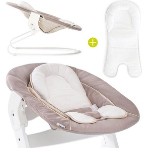 Hauck Alpha Bouncer 2in1 sitteri ja syöttötuolin istuin, Stretch Beige 66198