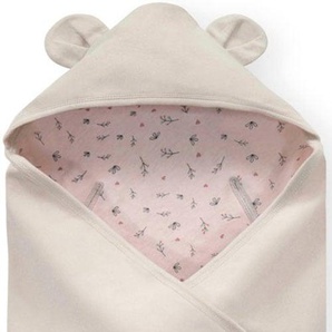 Hauck Babydecke »Baby Einschlagdecke, Snuggle N Dream beige bloom«, mit Kapuze