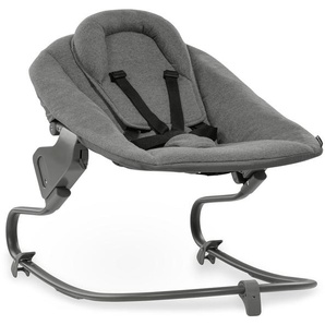 Hauck Babywippe Alpha Bouncer Premium, Dark Grey, für Neugeborene mit Wippgestell, für Hochstuhl Alpha+ und Beta+