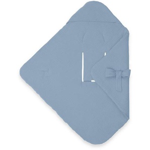 Hauck Einschlagdecke Snuggle so Cosy, Hellblau, Textil, Füllung: Polyester, 75x0.6x75 cm, Babyheimtextilien, Schmusedecken