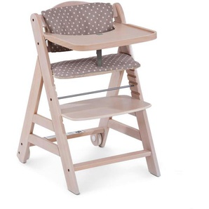 Hauck Hochstuhl-Set Beta + Whitewash, Holz, Buche, 58x48x79 cm, Sitzfläche verstellbar, Essbrett abnehmbar, höhenverstellbar, 5-Punkt-Gurt, Schrittgurt, Babymöbel, Hochstühle & Zubehör, Hochstühle