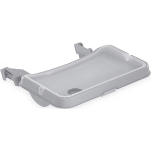 Hauck Hochstuhltablett Alpha Tray Tischaufsatz, grey, Kunststoff, für Hochstühle Alpha+ und Beta+