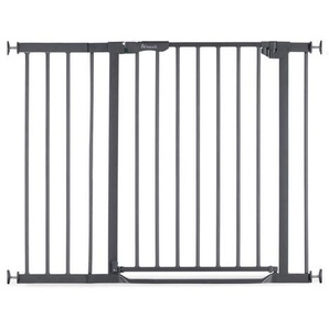 Hauck Türschutzgitter Clear Step Autoclose 2, Dunkelgrau, Metall, Kunststoff, 96 - 101 cm, Verlängerung inklusive, erhältlich, Babysicherheit, Schutzgitter