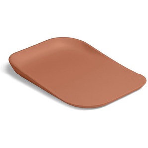 Hauck Wickelauflage Change N Clean, Terracotta, Füllung: Polyurethan (Pur), 50x10x70 cm, schadstoffgeprüft, abwischbar, Pflegen, Wickeln,