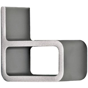 Hausnummer Entrance Authentics Aluminium eloxiert grau, Designer Jehs & Laub, 10x10x5.5 cm
