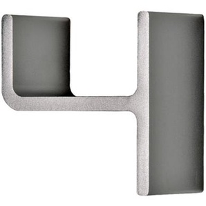 Hausnummer Entrance Authentics Aluminium eloxiert grau, Designer Jehs & Laub, 10x10x5.5 cm