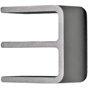 Hausnummer Entrance Authentics Aluminium eloxiert grau, Designer Jehs & Laub, 10x10x5.5 cm