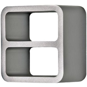 Hausnummer Entrance Authentics Aluminium eloxiert grau, Designer Jehs & Laub, 10x10x5.5 cm