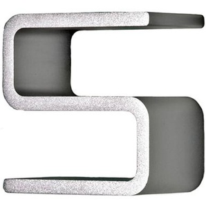 Hausnummer Entrance Authentics Aluminium eloxiert grau, Designer Jehs & Laub, 10x10x5.5 cm