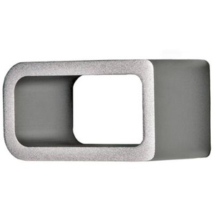 Hausnummer Entrance Authentics Aluminium eloxiert grau, Designer Jehs und Laub, 5.5x10x5.5 cm
