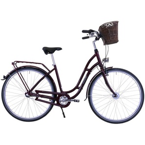 HAWK Bikes Cityrad »City Classic Joy Bordeaux« - bordeaux -
