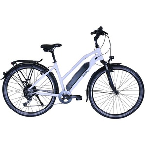 HAWK Bikes E-Bike Damen »e-Trekking Lady BAFANG« - hellgrau -
