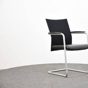 Haworth Freischwinger, Leder schwarz, gebraucht
