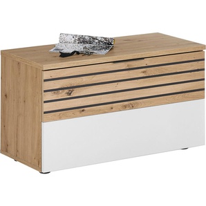 HBZ Schuhbank Milan Garderobenbank, BxHxT 85x45x38 cm (1-St), Mit 1 Klappe und 2 Fächer, belastbar bis 50 kg