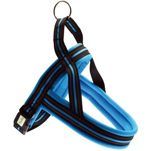 HEIM Hunde-Geschirr Signal Tiergeschirre verstellbar von 68-80 cm blau Hundegeschirr