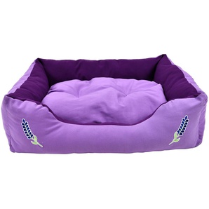 HEIM Tierbett Lavendel Tierbetten BxLxH: 58x75x19 cm Gr. B/H/L: 58 cm x 19 cm x 75 cm, lila (pastelllila) Hundebetten -decken