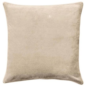 Kissenhülle HEINE HOME Kissenbezüge Gr. B/L: 40 cm x 40 cm, 1 St., Baumwolle, beige (sand) Kissenbezüge uni