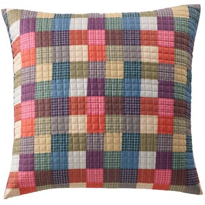Kissenhülle HEINE HOME Kissenbezüge Gr. B/L: 80 cm x 80 cm, 1 St., Polyester-Kunstfaser, bunt (rot, bunt) Kissenbezüge gemustert