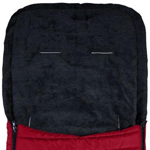 Fußsack HEITMANN FELLE Eisbärchen - Steppfußsack Fußsäcke rot Kinder Zubehör für Kinderwagen die Übergangszeit, ideal & Buggy, waschbar