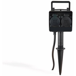 HEITRONIC Gartensteckdose 35466, 2-fach