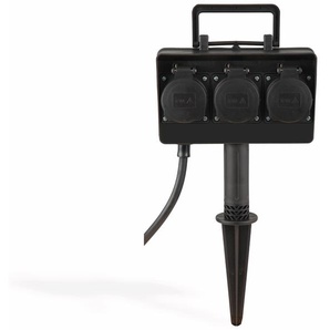 HEITRONIC Gartensteckdose 35467, 3-fach