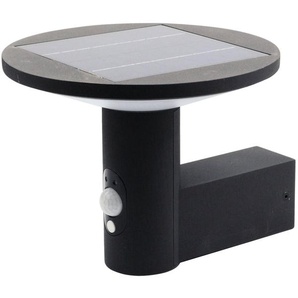 HEITRONIC LED Solarleuchte Karina, Ein-/Ausschalter, LED fest integriert, Warmweiß, Solar-Wand-Außenlampe,kein Stromanschluss,+Bewegungsmelder