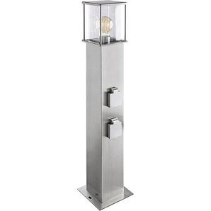 HEITRONIC Pollerleuchte Rhodos, ohne Leuchtmittel, Außenlampe, mit 2 Steckdosen,Leuchtmittel wechselbar (nicht enthalten)