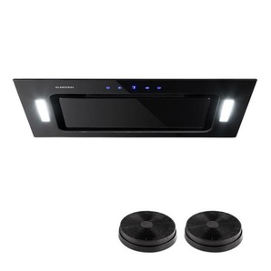 Hektor Dunstabzugshaube Beleuchtung Aluminium-Filter Timer schwarz - Klarstein