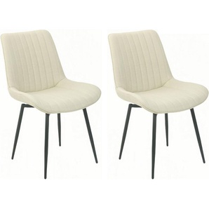 HELA Drehstuhl Vierfußstuhl BERGEN (Set, 2 St), Esszimmerstuhl, XL-Sitzbreite, 360° drehbar