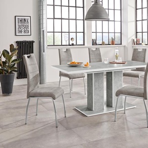 Essgruppe HELA Susi G Sitzmöbel-Sets grau (betonoptik, weiß, vintage grau) Essgruppen Sitzmöbel-Sets