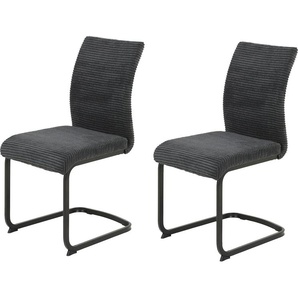 HELA Freischwinger FABIA (Set, 2 St), 120 Kg belastbar, Stoff in Breitcord, 2er und 4er Set