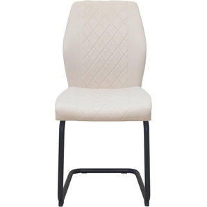 HELA Freischwinger Freischwinger DALLAS 140kg belastbar, mit Rautensteppung (Set, 2 St), Esszimmerstuhl, Rücken und Sitz ergonomisch gepolstert