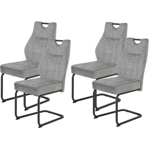 HELA Freischwinger Linda S (Set, 4 St), mit Taschenfederkern im Sitz, mit 140KG belastbar