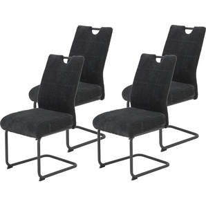 HELA Freischwinger MERKUR XL (Set, 4 St), Federkern, 140 Kg Belastbarkeit, Griff im Rücker, 2er & 4er Set