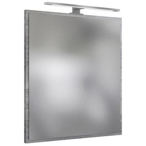 Held Badezimmerspiegel, Silbereichen, Glas, Holzwerkstoff, rechteckig, 60x64x2.5 cm, Made in Germany, Badezimmer, Badezimmerspiegel, Badspiegel