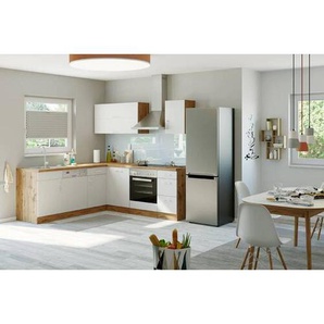 Held Eckküche, Weiß, Metall, 4 Schubladen, L-Form, nur wie online abgebildet bestellbar, 210x210 cm, Küchen, Eckküchen