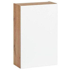 Held Hängeschrank Held Möbel Kopenhagen, Weiß, Eiche, Holzwerkstoff, 40x64x20 cm, Made in Germany, hängend, Badezimmer, Badezimmerschränke,