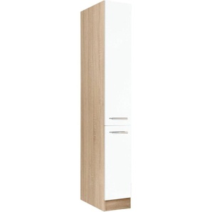 Apothekerschrank HELD MÖBEL Eton Schränke Gr. B/H/T: 30 cm x 200 cm x 60 cm, weiß (weiß matt) Apothekerschränke Schränke