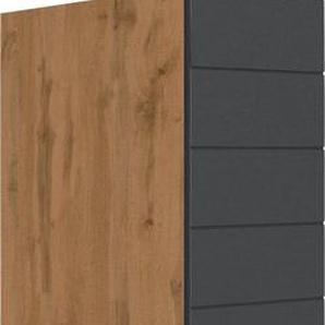 HELD MÖBEL Apothekerschrank Luhe 30 cm breit, hochwertige MDF-Fronten mit waagerechter Lisene