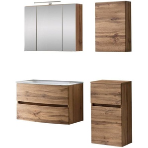 HELD MÖBEL Badezimmer-Set Kaunas, (Set, 4-St), Breite 120 cm