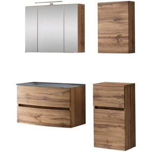 HELD MÖBEL Badezimmer-Set Kaunas, (Set, 4-St), Breite 120 cm