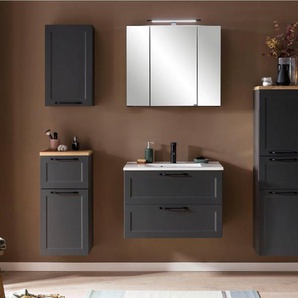 HELD MÖBEL Badmöbel-Set Lana, (Komplett-Set), Badezimmer-Set, 2-teilig, inkl. Waschbecken, 80 cm breit